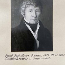 Josef Jost Meyer-Göldlin, 1779 - 22.11.1856; Stadtschreiber und Grossweibel
