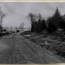 Ansichten von der Surenkorrektion 1973, im Surseer Wald