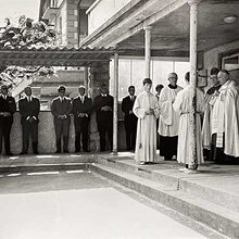 Einweihung neuer Gebäude im Kinderheim Mariazell, 10. MaI 1967 durch Bischof von Streng
